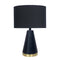 Sarantino Metal Table Lamp Black Gold 60cm