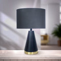 Sarantino Metal Table Lamp Black Gold 60cm