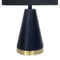 Sarantino Metal Table Lamp Black Gold 60cm