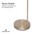 Sarantino Arc Floor Lamp 90 Degree Modern Black
