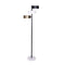 Sarantino Metal Floor Lamp 3 Swirl Shades