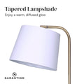 Sarantino Marble Metal End Table Floor Lamp