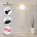 Sarantino Marble Metal End Table Floor Lamp
