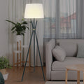 Sarantino Tripod Floor Lamp Metal Antique Brass