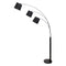 Sarantino Arc Floor Lamp 3-Light Adjustable Black