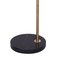 Sarantino Metal Floor Lamp Opal Glass Shade