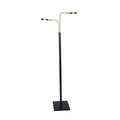 Sarantino LED Floor Lamp 2 Lights Brushed Gold Black 80cm