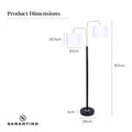 Sarantino Reading Light Table Lamp Black Brass Electric