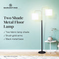 Sarantino Reading Light Table Lamp Black Brass Electric