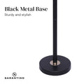 Sarantino Reading Light Table Lamp Black Brass Electric