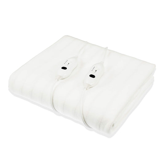 Laura Hill Electric Blanket QUEEN Fitted White