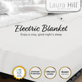 Laura Hill Electric Blanket QUEEN Fitted White
