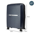 Olympus Astra 20in Hard Shell Suitcase Aegean Blue Lightweight
