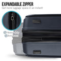 Olympus Astra 20in Hard Shell Suitcase Aegean Blue Lightweight