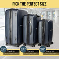 Olympus Astra 20in Hard Shell Suitcase Aegean Blue Lightweight