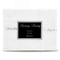 Laura Hill 750 Thread Count Pure Cotton QUEEN Bed Sheet Set 4 Piece Gift Pack - White
