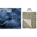 Laura Hill 600gsm Faux Mink Blanket Queen Double-sided Blue