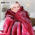 Laura Hill Mink Blanket Queen Faux Fur Double Sided 220x240cm