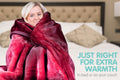 Laura Hill Mink Blanket Queen Faux Fur Double Sided 220x240cm