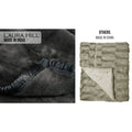 Laura Hill 800-gsm Faux Mink Throw Rug Blanket QUEEN Size DOUBLE-sided Large Super Luxurious Soft Heavy - Black