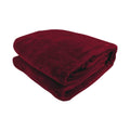 Laura Hill Faux Mink Throw 220x240cm 800gsm Red