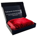 Laura Hill Faux Mink Throw 220x240cm 800gsm Red