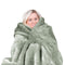 Laura Hill 800GSM Mink Blanket Queen 220x240cm Sage