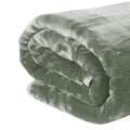 Laura Hill 800GSM Mink Blanket Queen 220x240cm Sage