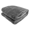 Laura Hill Double-sided Faux Mink Throw 220x240cm Silver