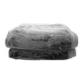 Laura Hill Double-sided Faux Mink Throw 220x240cm Silver