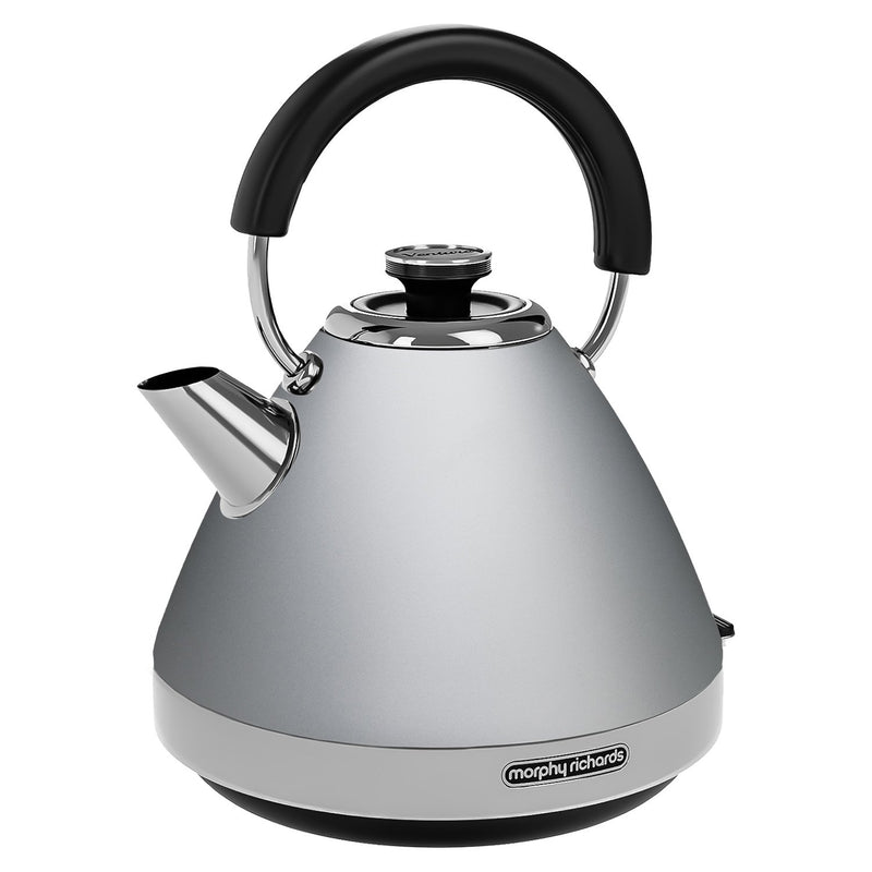 Morphy Richards 1.5L Pyramid Kettle Steel Grey