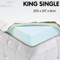 Laura Hill Cool Gel Memory Foam Mattress Topper KING SINGLE