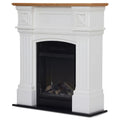 Dimplex Mini Windlesham 1.5kW Freestanding Electric Fireplace Suite, Realistic LED Flame Effect Heater, White & Oak