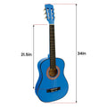 Karrera 34in Wooden Acoustic Childrens Guitar - Blue