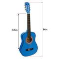 Karrera 34in Acoustic Guitar Kids Blue No Cut