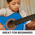 Karrera 34in Acoustic Guitar Kids Blue No Cut