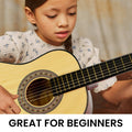 Karrera Kids Acoustic Guitar 34 Inch Natural Wooden