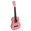 Karrera 34in Acoustic Guitar Kids Pink Wooden