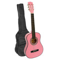 Karrera 34in Acoustic Guitar Kids Pink Wooden