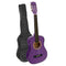 Karrera 34in Acoustic Guitar Purple Kids No Cut