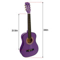 Karrera 34in Acoustic Guitar Purple Kids No Cut