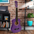 Karrera 34in Acoustic Guitar Purple Kids No Cut