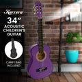 Karrera 34in Acoustic Guitar Purple Kids No Cut