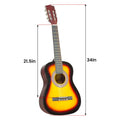 Karrera 34in Acoustic Guitar Kids Wooden Sunburst