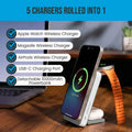 OneAdaptr OneGo 5 in 1 MagSafe Grey Charging Stand Power Bank