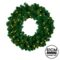 Christabelle 61cm Christmas Wreath LED Lights Front Door