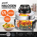 Pronti 17L Turbo Convection Oven Broiler Black