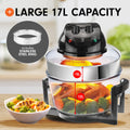 Pronti 17L Turbo Convection Oven Broiler Black
