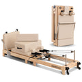 Powertrain Pilates Reformer Wooden Folding w/ Jumpboard Sitting Box