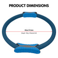 Powertrain Pilates Ring Band Yoga Home Workout Exercise Blue